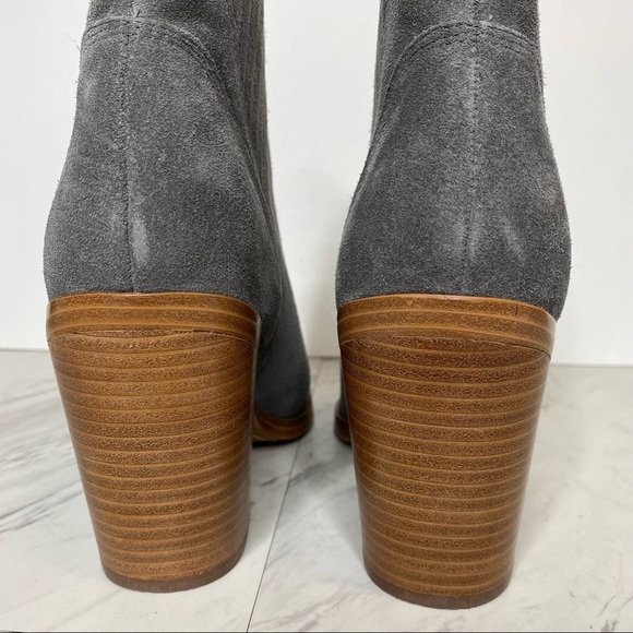 New! Marc Fisher Gadri Gray Suede Bootie 9M - Picture 4 of 13